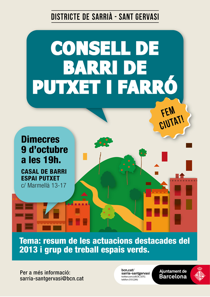 Cartell Consell de Barri de Putxet