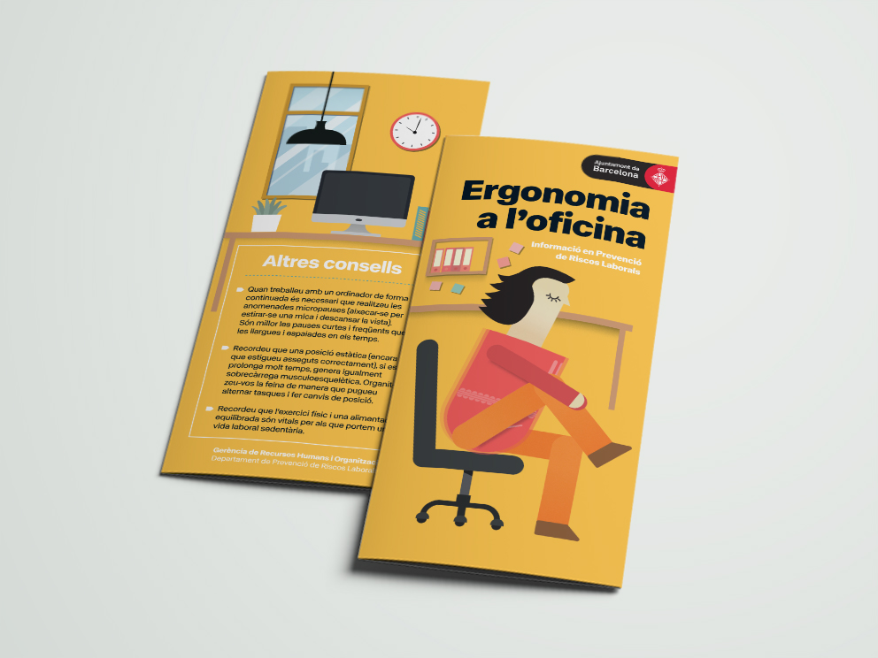 ergonomia oficina Prevenció riscos laborals ajuntament de Barcelona